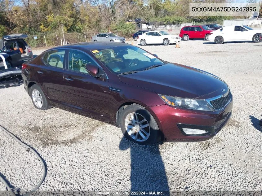 2013 Kia Optima Lx VIN: 5XXGM4A75DG247895 Lot: 40635365