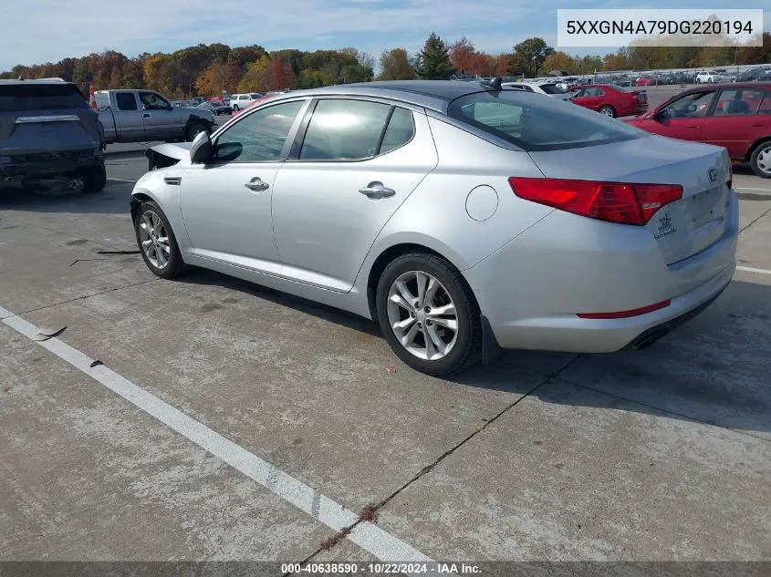 2013 Kia Optima Ex VIN: 5XXGN4A79DG220194 Lot: 40638590