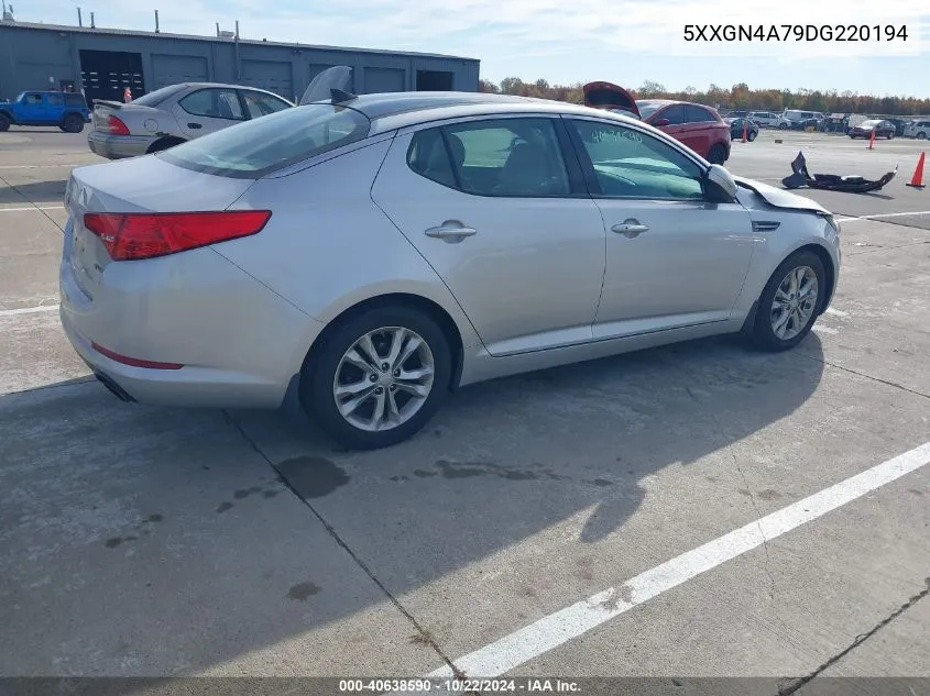 2013 Kia Optima Ex VIN: 5XXGN4A79DG220194 Lot: 40638590