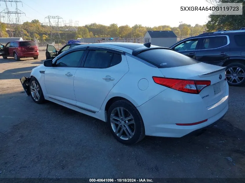 2013 Kia Optima Sx VIN: 5XXGR4A64DG119723 Lot: 40641096