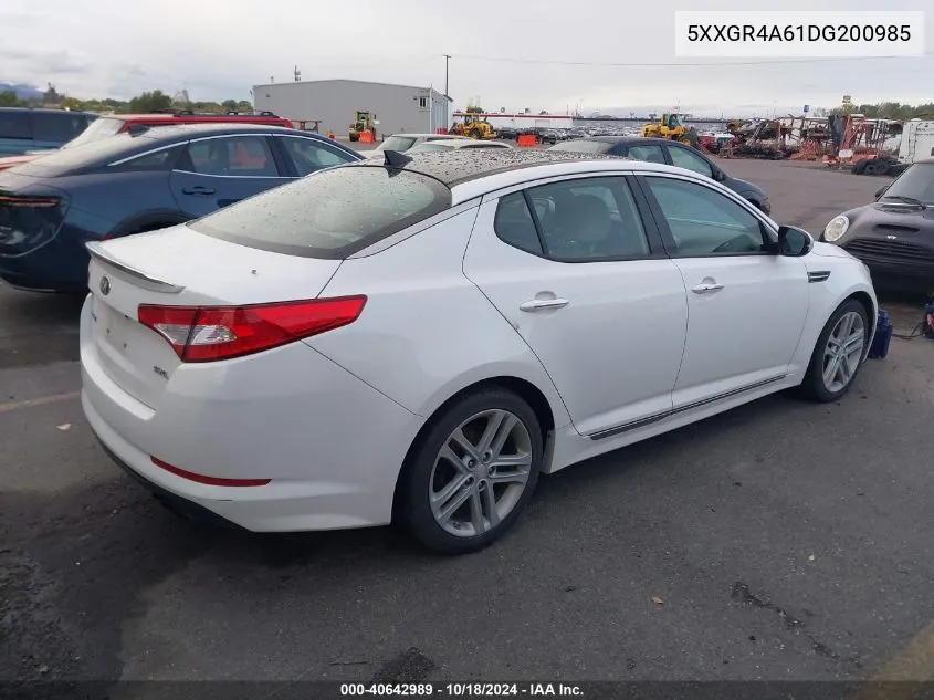 2013 Kia Optima Sx VIN: 5XXGR4A61DG200985 Lot: 40642989