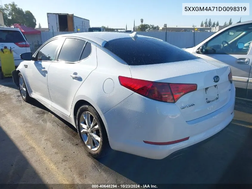 2013 Kia Optima Lx VIN: 5XXGM4A71DG098319 Lot: 40648294