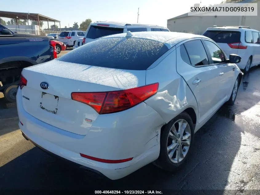 2013 Kia Optima Lx VIN: 5XXGM4A71DG098319 Lot: 40648294