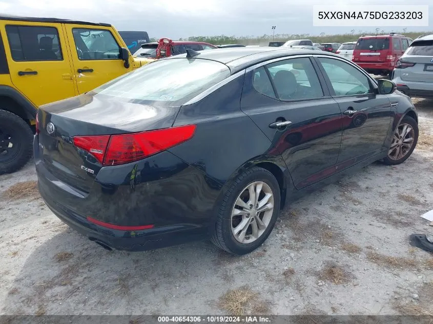 2013 Kia Optima Ex VIN: 5XXGN4A75DG233203 Lot: 40654306