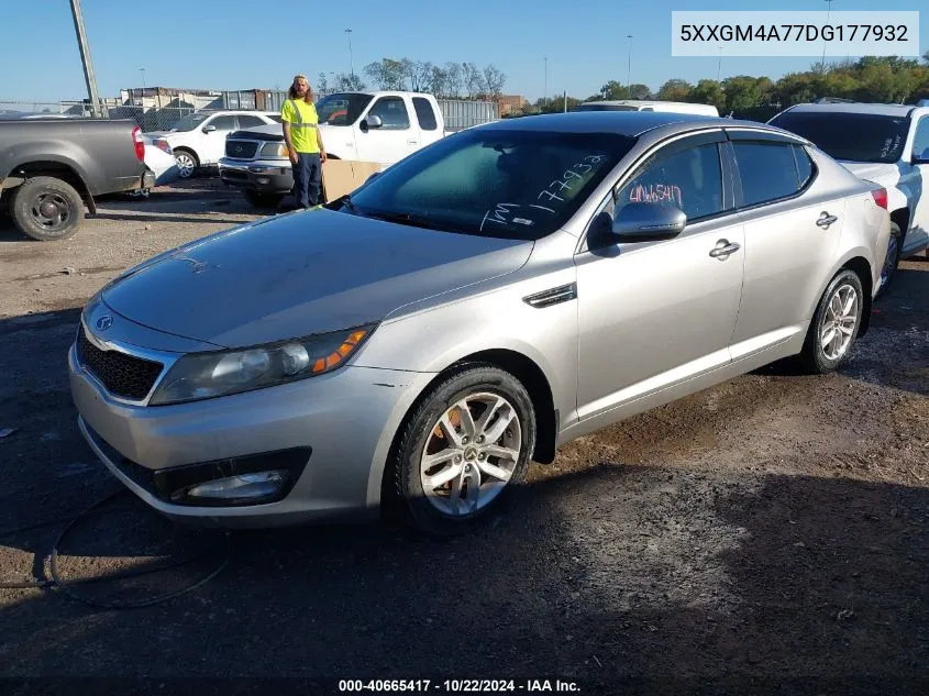 2013 Kia Optima Lx VIN: 5XXGM4A77DG177932 Lot: 40665417