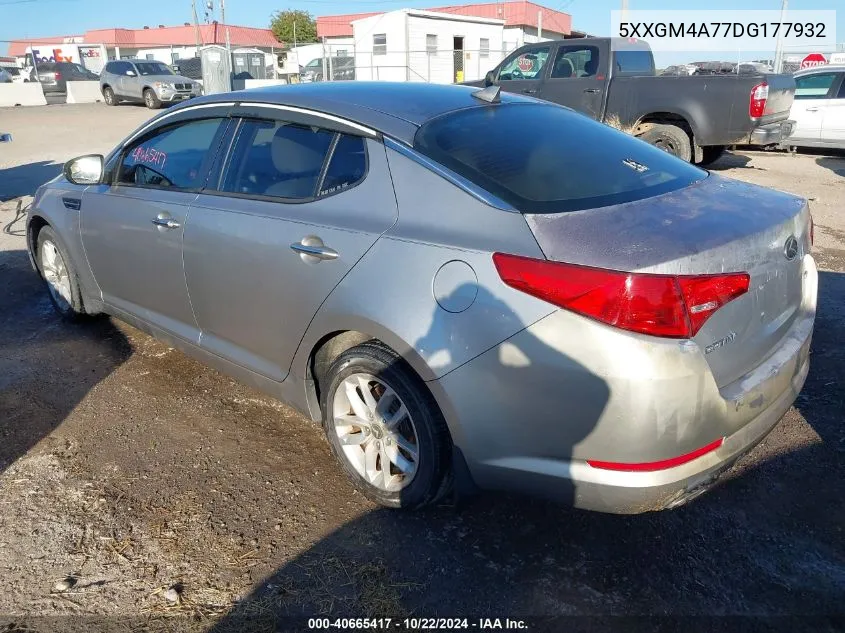 2013 Kia Optima Lx VIN: 5XXGM4A77DG177932 Lot: 40665417