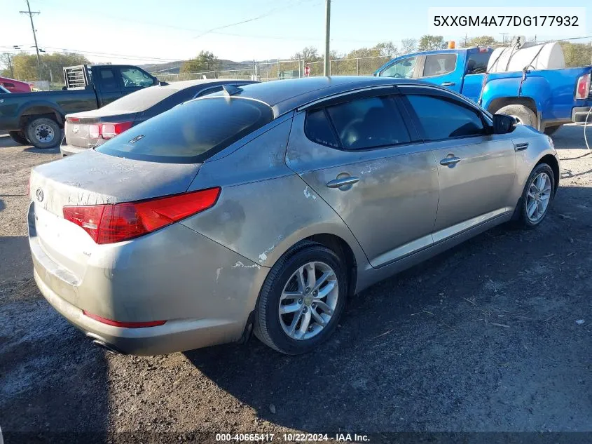 2013 Kia Optima Lx VIN: 5XXGM4A77DG177932 Lot: 40665417