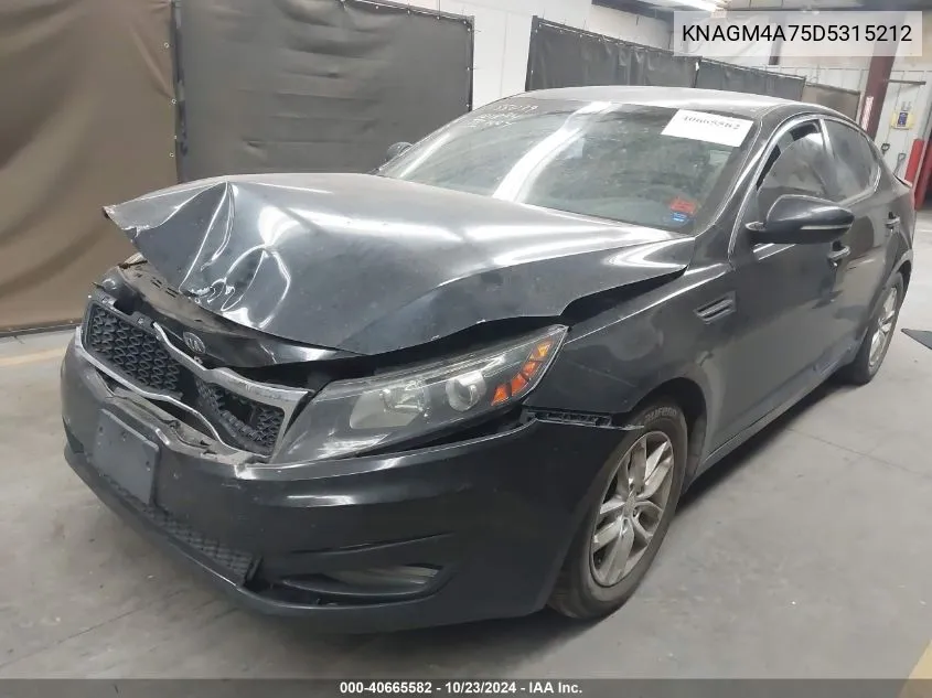 2013 Kia Optima Lx VIN: KNAGM4A75D5315212 Lot: 40665582