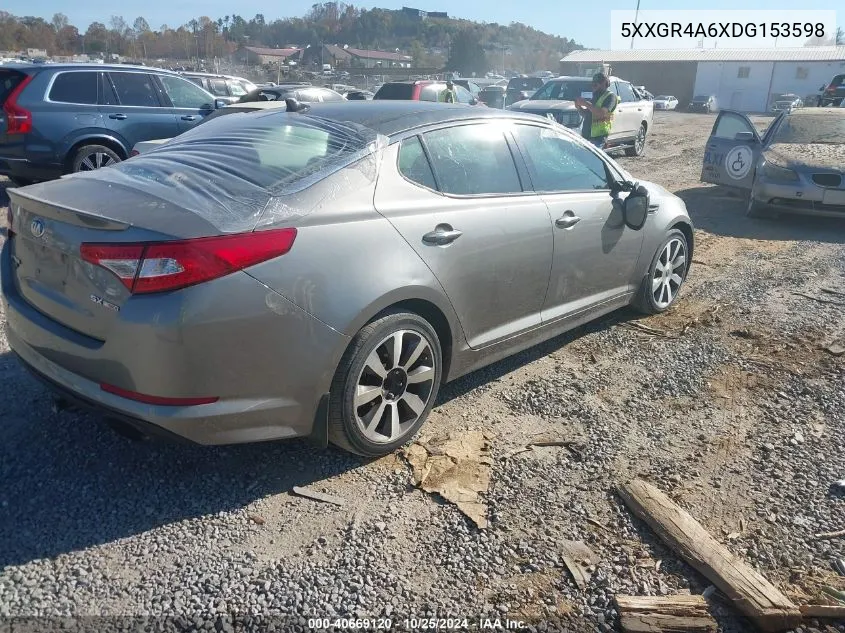 2013 Kia Optima Sx VIN: 5XXGR4A6XDG153598 Lot: 40669120