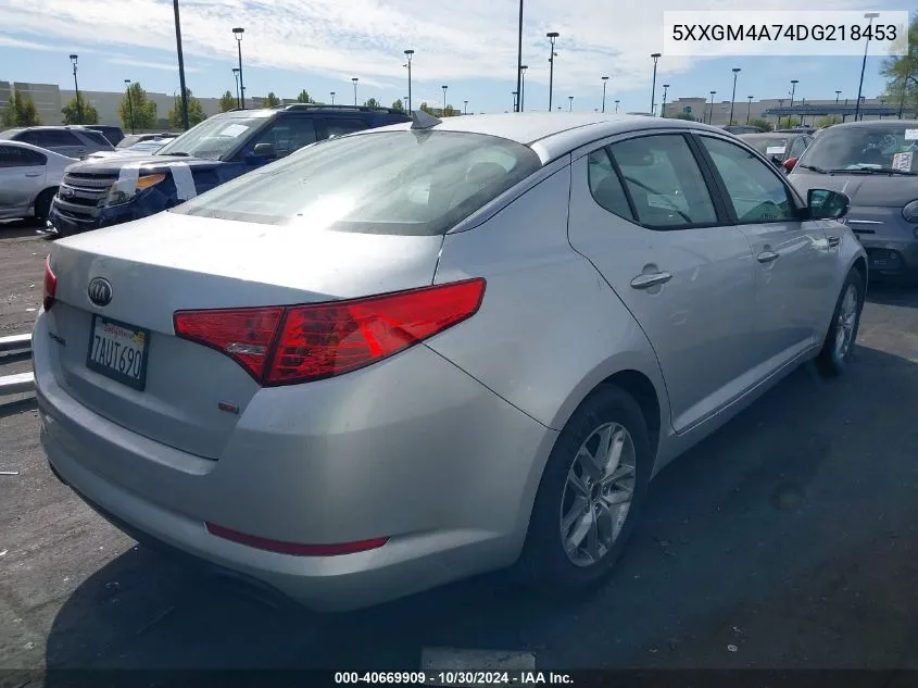 2013 Kia Optima Lx VIN: 5XXGM4A74DG218453 Lot: 40669909