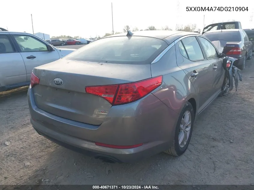 2013 Kia Optima Lx VIN: 5XXGM4A74DG210904 Lot: 40671371