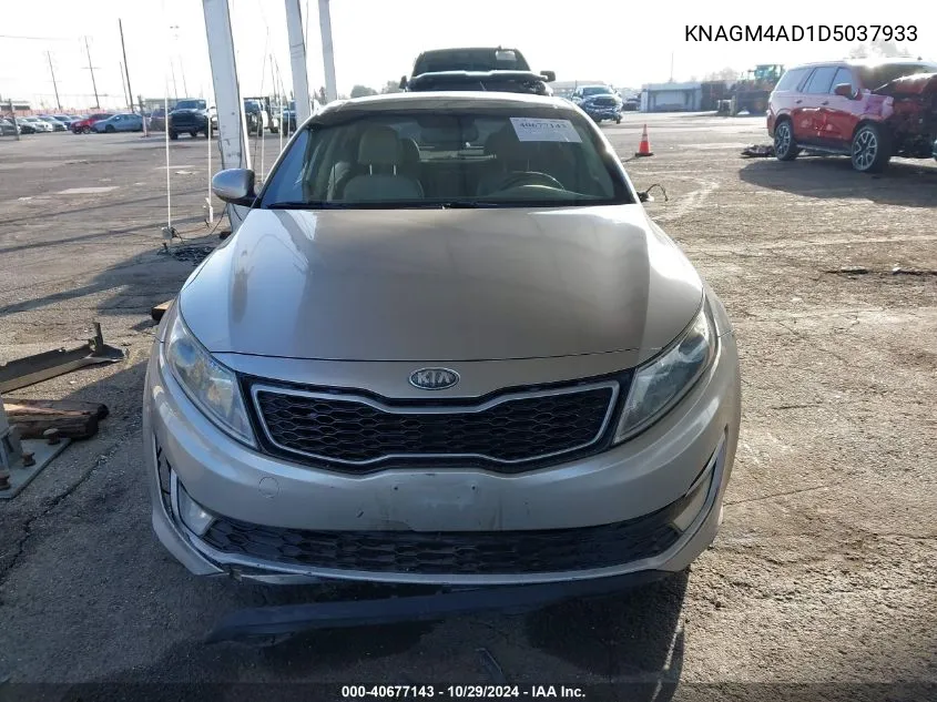 2013 Kia Optima Hybrid Ex VIN: KNAGM4AD1D5037933 Lot: 40677143