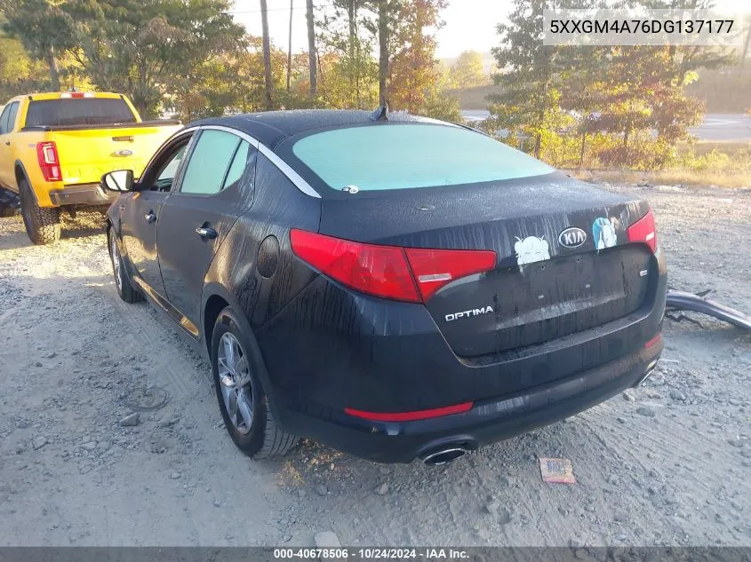 2013 Kia Optima Lx VIN: 5XXGM4A76DG137177 Lot: 40678506