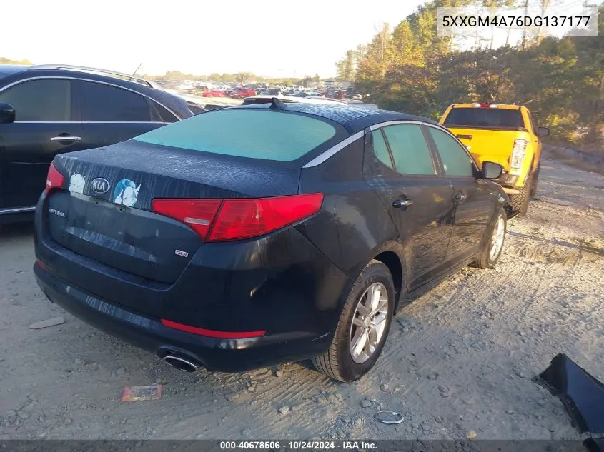 2013 Kia Optima Lx VIN: 5XXGM4A76DG137177 Lot: 40678506