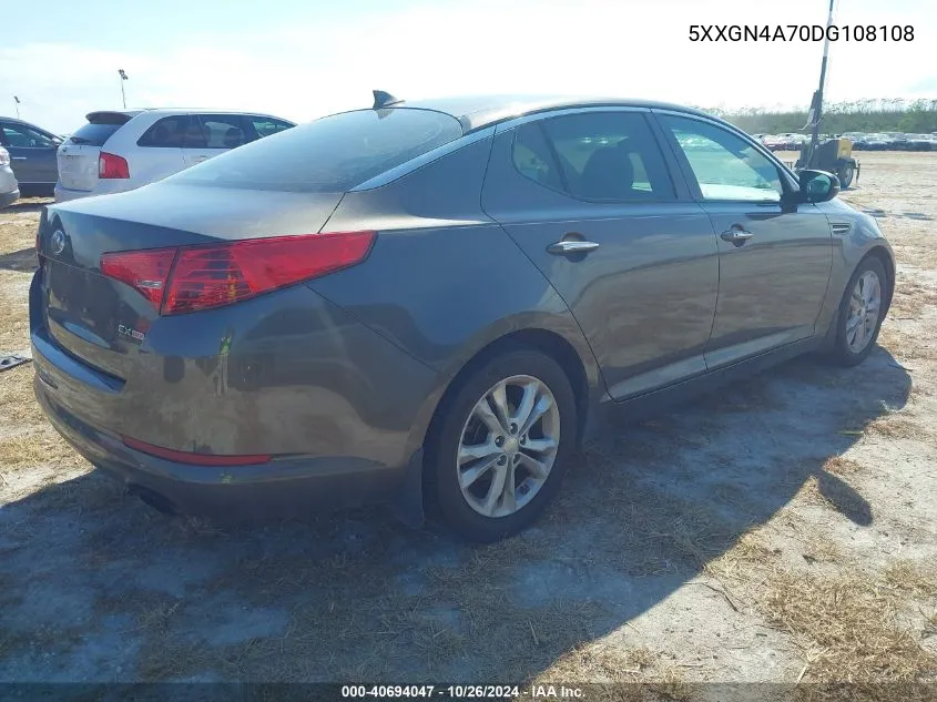 2013 Kia Optima Ex VIN: 5XXGN4A70DG108108 Lot: 40694047