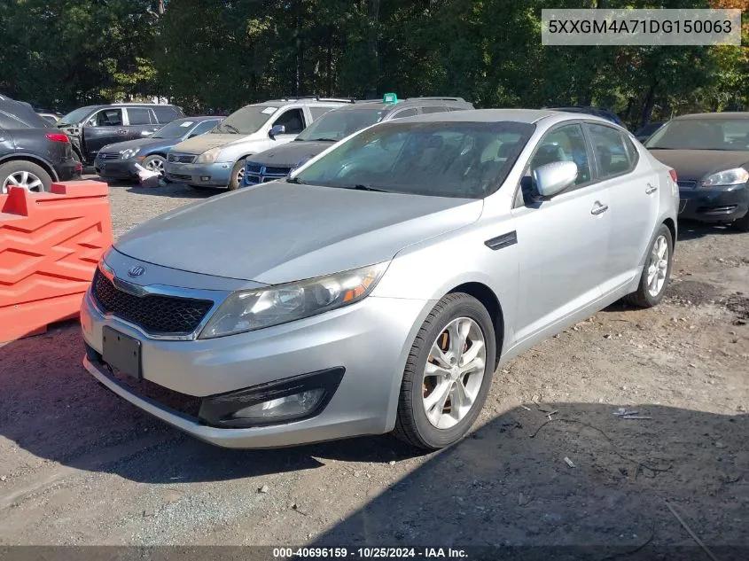 2013 Kia Optima Lx VIN: 5XXGM4A71DG150063 Lot: 40696159