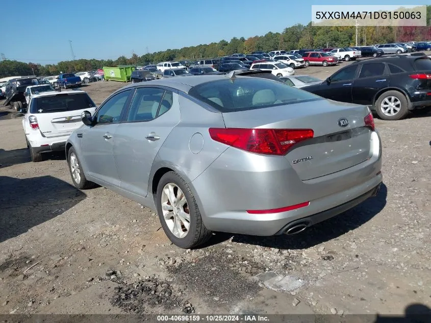 2013 Kia Optima Lx VIN: 5XXGM4A71DG150063 Lot: 40696159