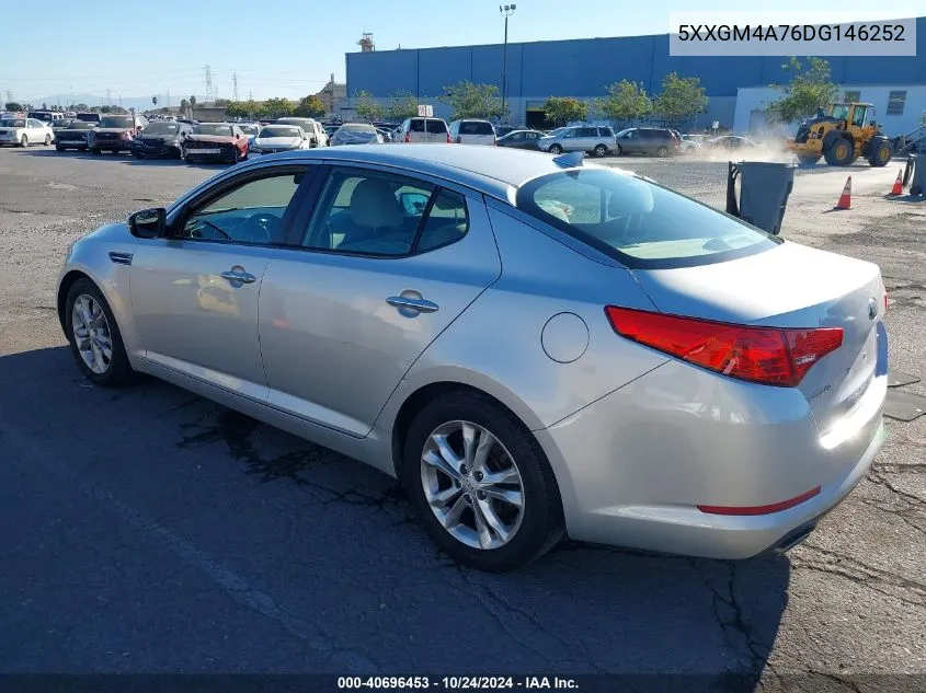 2013 Kia Optima Lx VIN: 5XXGM4A76DG146252 Lot: 40696453