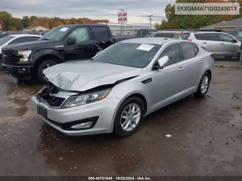 2013 Kia Optima Lx VIN: 5XXGM4A71DG245013 Lot: 40701549