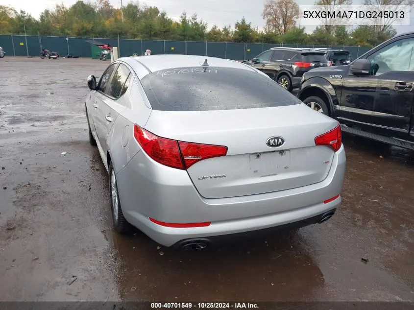 2013 Kia Optima Lx VIN: 5XXGM4A71DG245013 Lot: 40701549