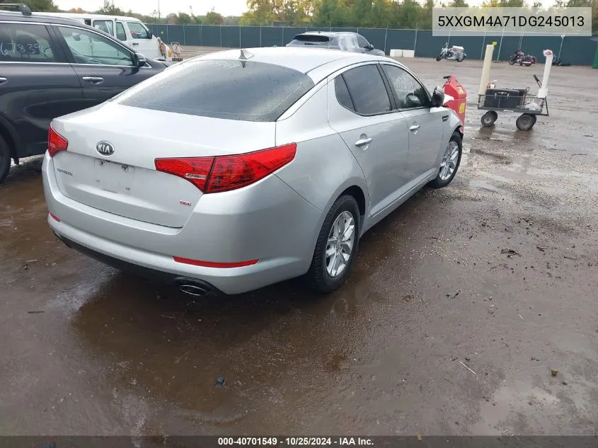 2013 Kia Optima Lx VIN: 5XXGM4A71DG245013 Lot: 40701549