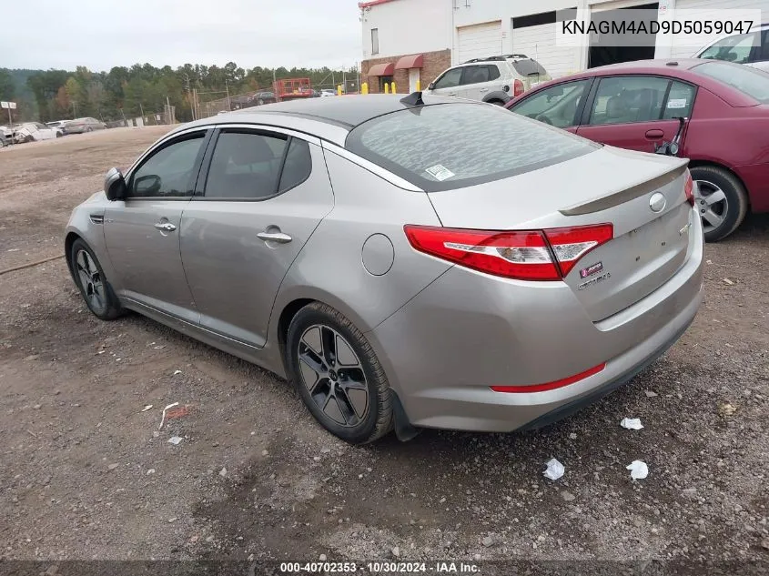 2013 Kia Optima Hybrid Ex VIN: KNAGM4AD9D5059047 Lot: 40702353