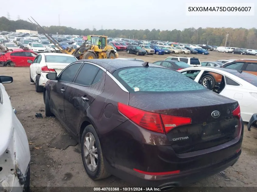 2013 Kia Optima Lx VIN: 5XXGM4A75DG096007 Lot: 40703368