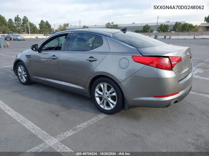 2013 Kia Optima Ex VIN: 5XXGN4A70DG248062 Lot: 40704234