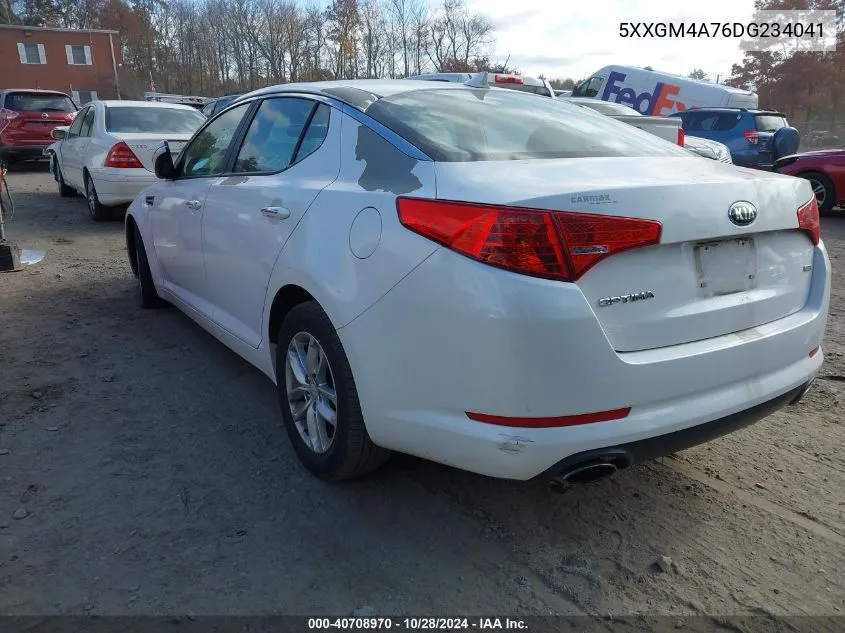 2013 Kia Optima Lx VIN: 5XXGM4A76DG234041 Lot: 40708970