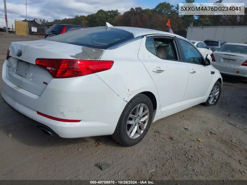 2013 Kia Optima Lx VIN: 5XXGM4A76DG234041 Lot: 40708970