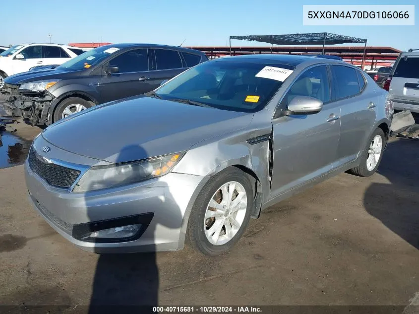 2013 Kia Optima Ex VIN: 5XXGN4A70DG106066 Lot: 40715681