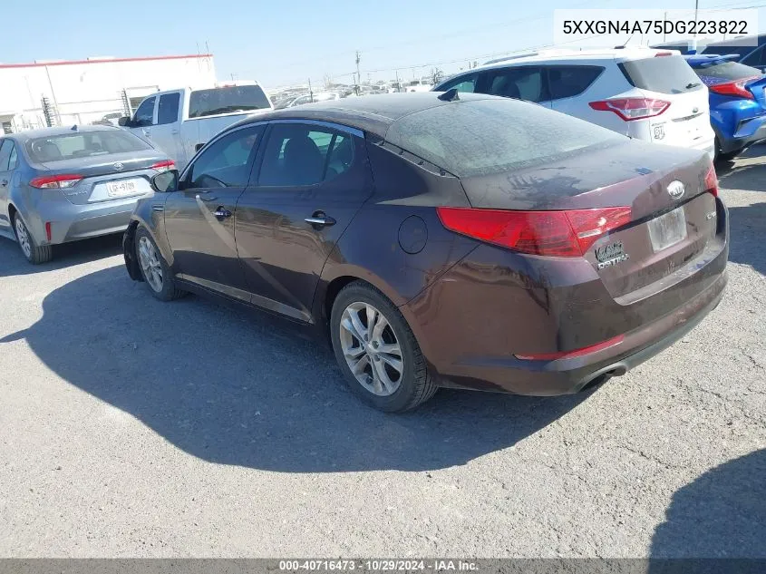 2013 Kia Optima Ex VIN: 5XXGN4A75DG223822 Lot: 40716473