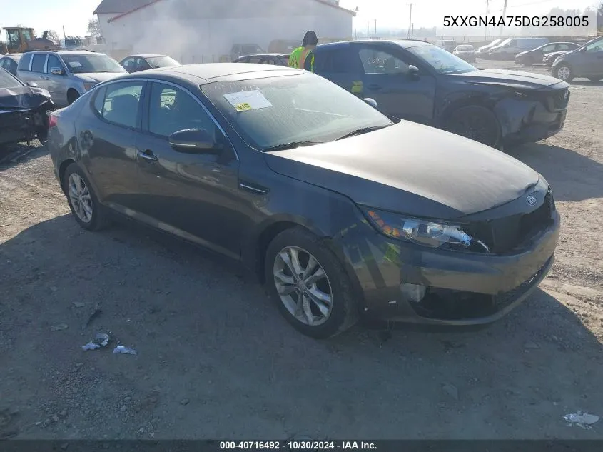 2013 Kia Optima Ex VIN: 5XXGN4A75DG258005 Lot: 40716492