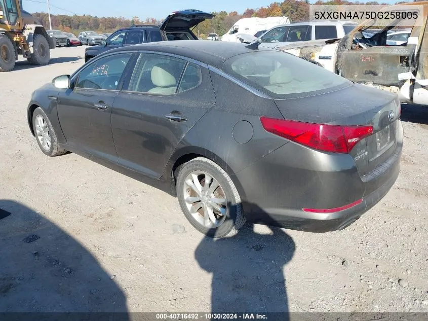 2013 Kia Optima Ex VIN: 5XXGN4A75DG258005 Lot: 40716492