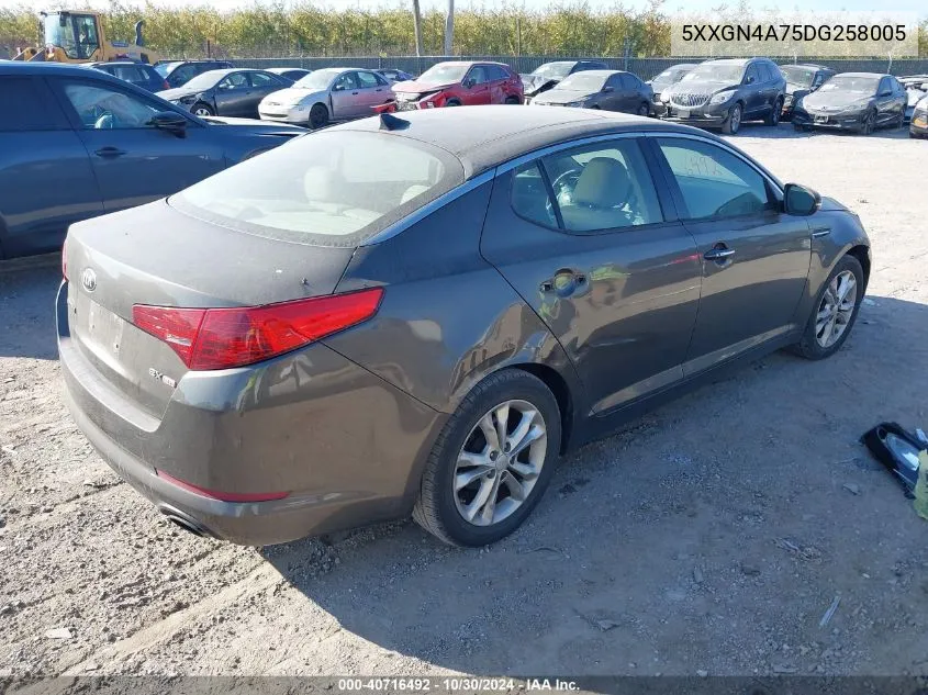 2013 Kia Optima Ex VIN: 5XXGN4A75DG258005 Lot: 40716492