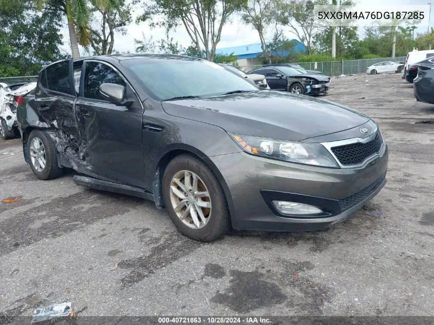 2013 Kia Optima Lx VIN: 5XXGM4A76DG187285 Lot: 40721863