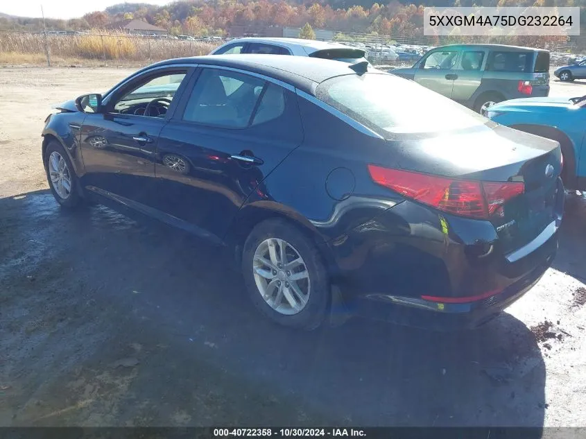 2013 Kia Optima Lx VIN: 5XXGM4A75DG232264 Lot: 40722358