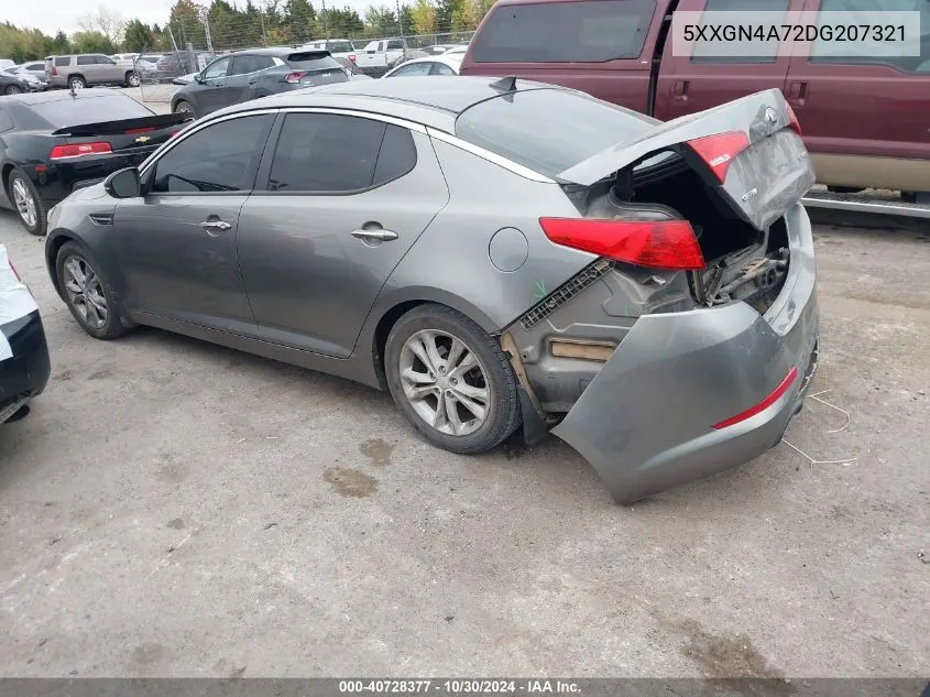 2013 Kia Optima Ex VIN: 5XXGN4A72DG207321 Lot: 40728377