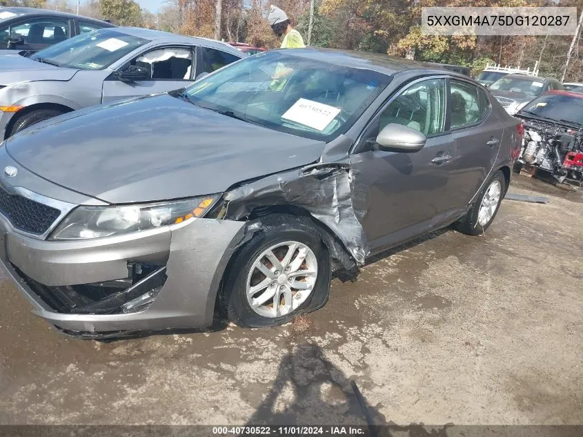 2013 Kia Optima Lx VIN: 5XXGM4A75DG120287 Lot: 40730522