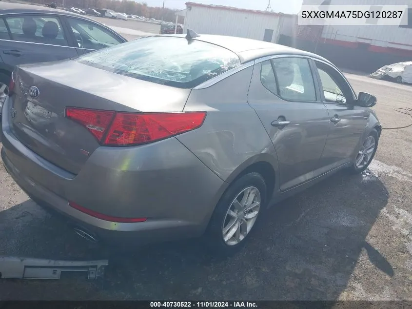 2013 Kia Optima Lx VIN: 5XXGM4A75DG120287 Lot: 40730522