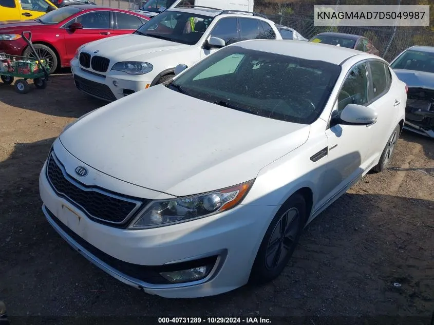 KNAGM4AD7D5049987 2013 Kia Optima Hybrid Lx