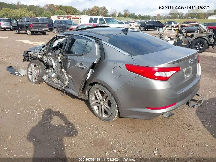 2013 Kia Optima Sx VIN: 5XXGR4A67DG106822 Lot: 40735459