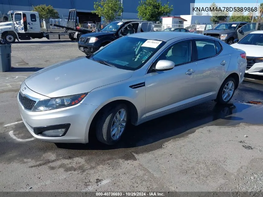 2013 Kia Optima Lx VIN: KNAGM4A78D5389868 Lot: 40736693