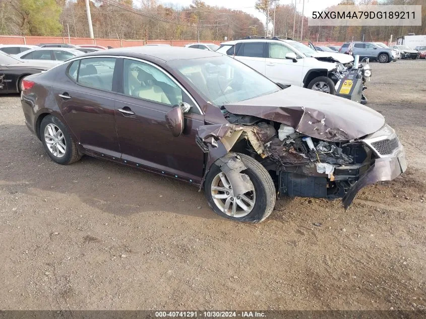 2013 Kia Optima Lx VIN: 5XXGM4A79DG189211 Lot: 40741291