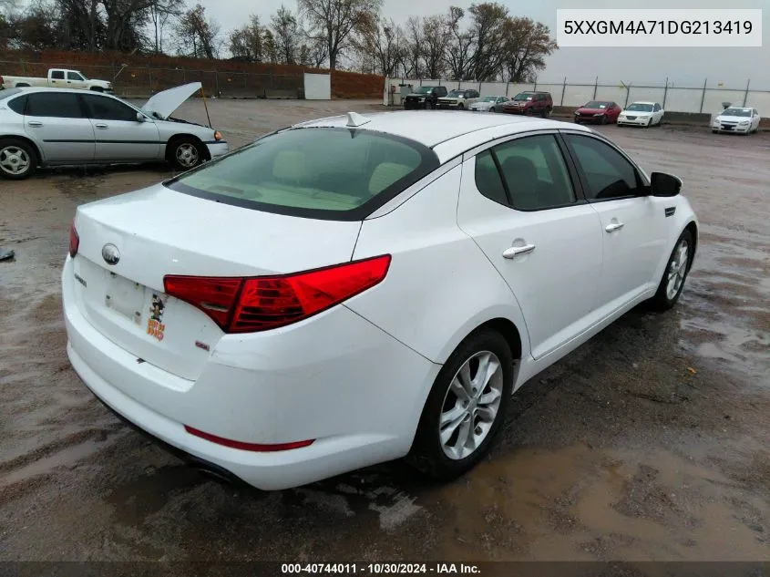 2013 Kia Optima Lx VIN: 5XXGM4A71DG213419 Lot: 40744011