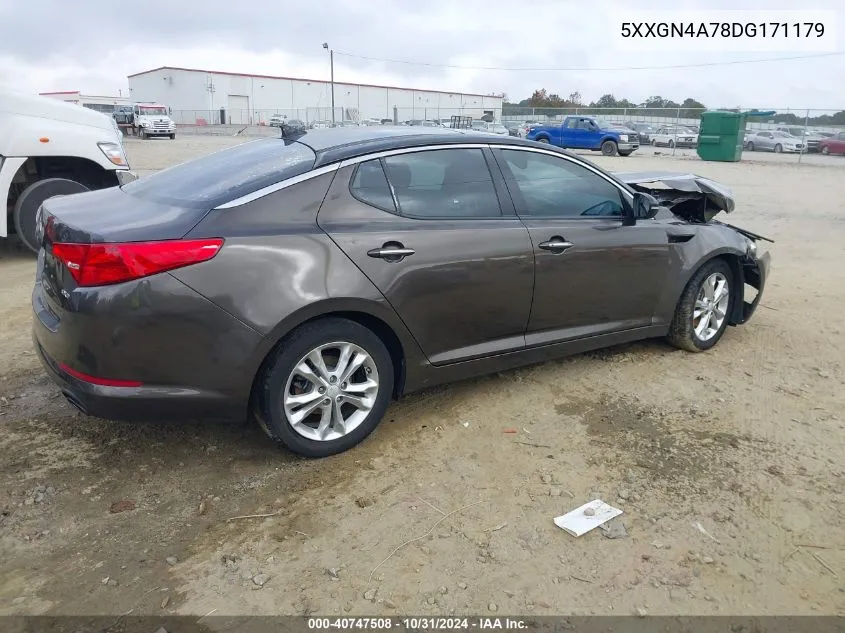 2013 Kia Optima Ex VIN: 5XXGN4A78DG171179 Lot: 40747508