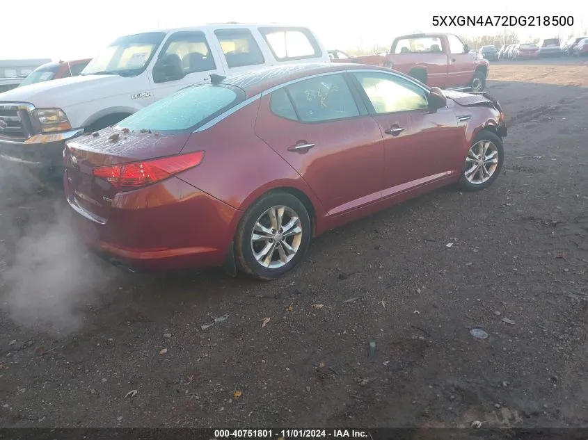 2013 Kia Optima Ex VIN: 5XXGN4A72DG218500 Lot: 40751801