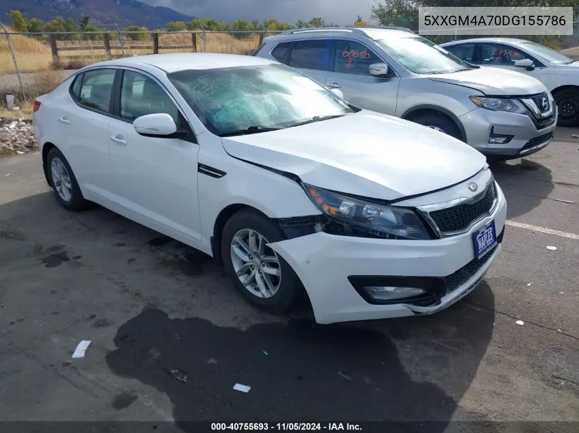 5XXGM4A70DG155786 2013 Kia Optima Lx