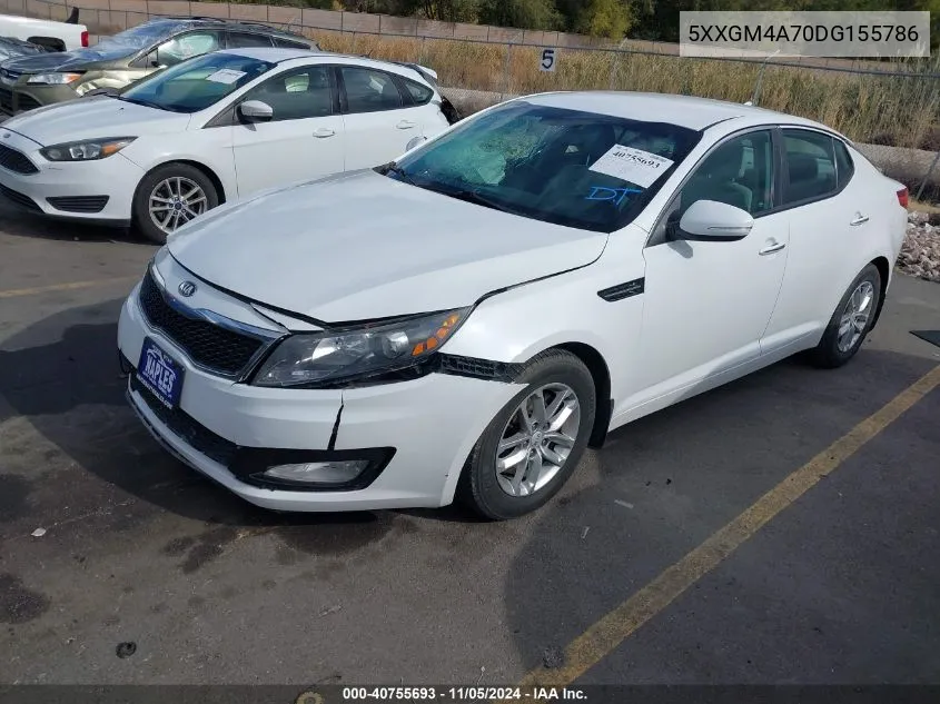 5XXGM4A70DG155786 2013 Kia Optima Lx