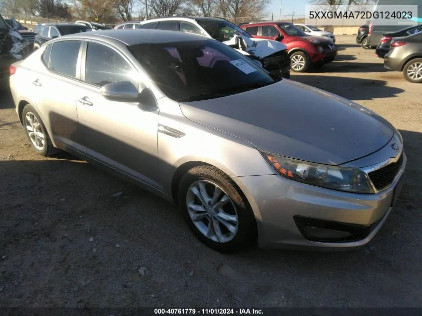 2013 Kia Optima Lx VIN: 5XXGM4A72DG124023 Lot: 40761779